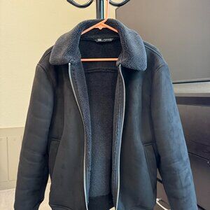 Zara Men, fleece lined boomber jacket